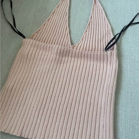Forever 21 Dusty Pink Ribbed Knit Halter - Picture 3 of 5